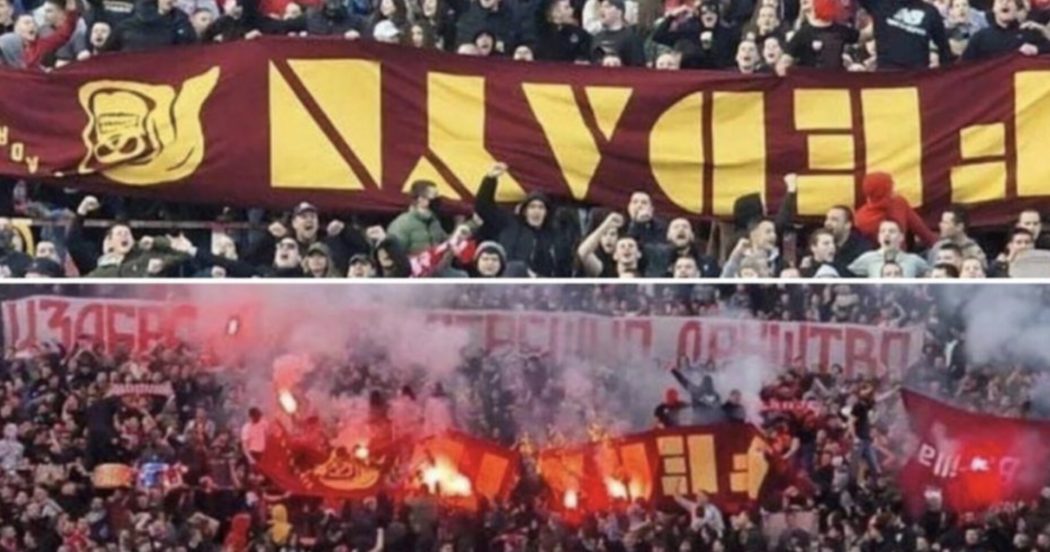 ultras,-lo-striscione-della-roma-bruciato-a-belgrado.-si-rischia-la-guerra-tra-tifoserie-a-causa-dello-“scippo”-ai-fedayn-–-il-fatto-quotidiano